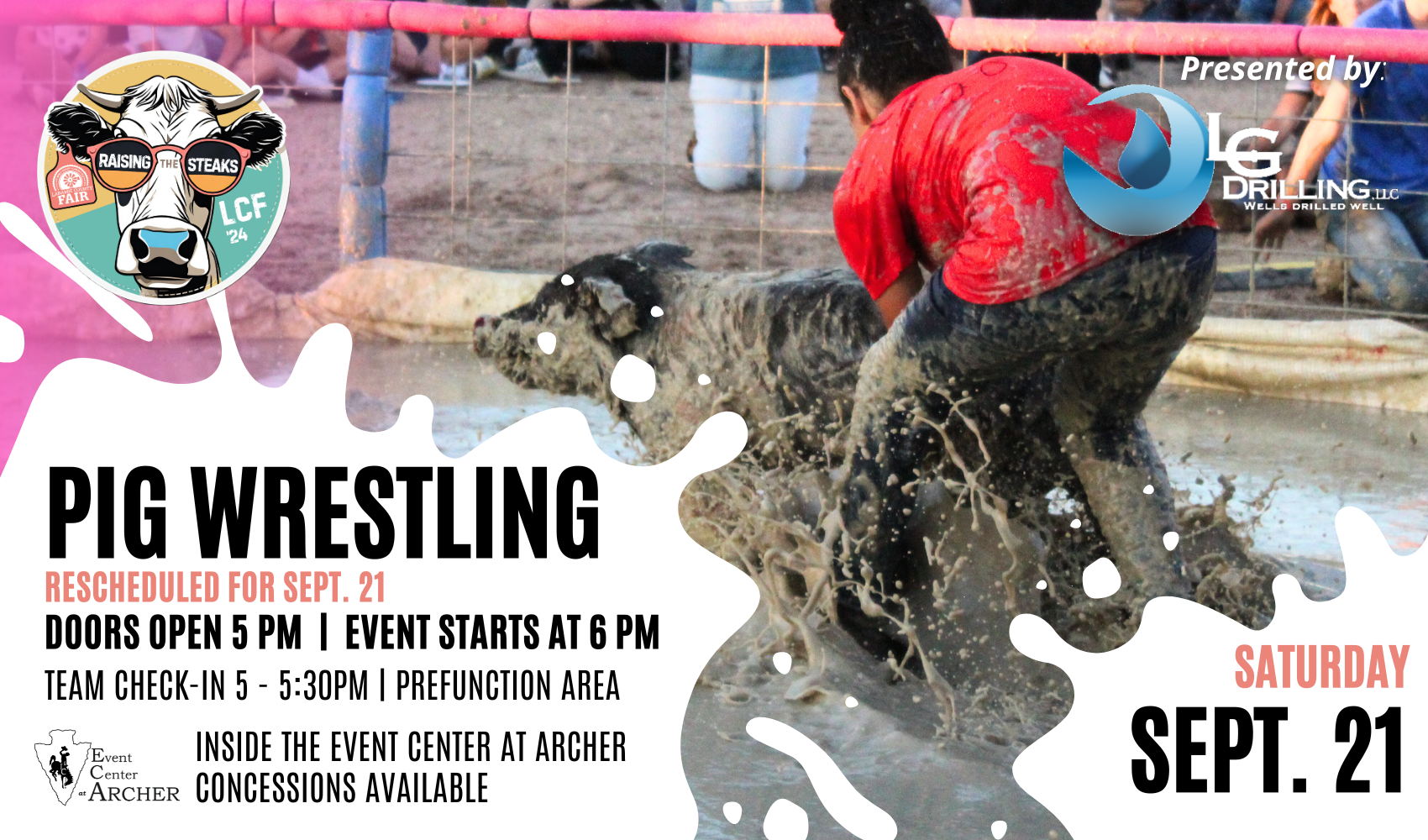 Pig Wrestling 2024 - Reschedule